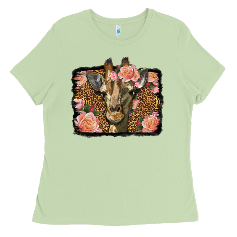 Western Floral Giraffe Ladies Tee by LillyAllenDesigns | Teevron