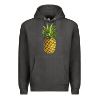 Charcoal Heather pineapple Premium Hoodie - JahusDesignShop