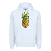White pineapple Premium Hoodie - JahusDesignShop