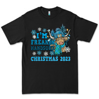 Black im freakin freezin christmas 2023 Premium Tee - NancyCooperArtShop