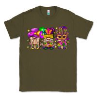 Army Green Mardi Gras Gnomies Cakes Flowers And Balloon Classic Tee - BundleAndBundleShop