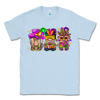 Dusty Blue Mardi Gras Gnomies Cakes Flowers And Balloon Classic Tee - BundleAndBundleShop