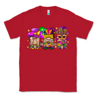 Red Mardi Gras Gnomies Cakes Flowers And Balloon Classic Tee - BundleAndBundleShop