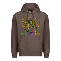 Coffee mardi saurus rex olivia Premium Hoodie - OliviaCreatesArt