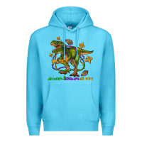 Ocean Blue mardi saurus rex olivia Premium Hoodie - OliviaCreatesArt