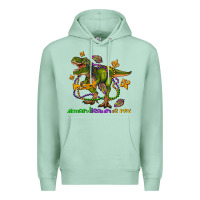 Mardi Saurus Rex Olivia Premium Hoodie | Teevron