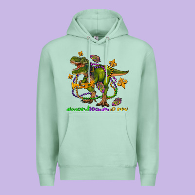 Mardi Saurus Rex Olivia Premium Hoodie Designed By Oliviacreatesart