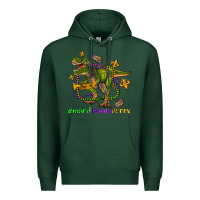 Sports Green mardi saurus rex olivia Premium Hoodie - OliviaCreatesArt