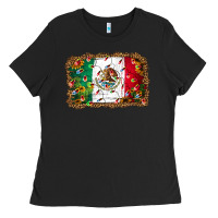 Black Christmas lights Mexican flag Ladies Tee - Jasminsmagicworld