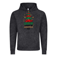 Vintage Black crocin around the christmas tree Vintage Hoodie - MaliasSmallBusiness