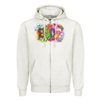 Oatmeal Heather endo crew Zipper Hoodie - CowGirlArtShop