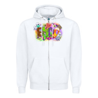 White endo crew Zipper Hoodie - CowGirlArtShop