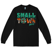 Black small town girl western windmill Long Sleeve Tee - Jasminsmagicworld
