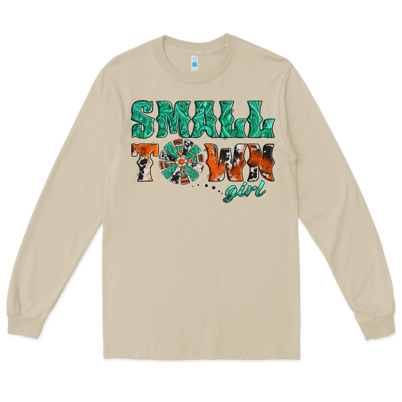 Small Town Girl Western Windmill Long Sleeve Tee by Jasminsmagicworld | Teevron