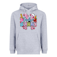 Heather Grey Easter Teacher bunny Heavyweight Hoodie - OliviaCreatesArt