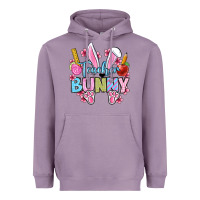 Lavender Easter Teacher bunny Heavyweight Hoodie - OliviaCreatesArt