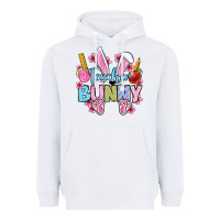 White Easter Teacher bunny Heavyweight Hoodie - OliviaCreatesArt