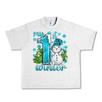 Lunar Rock My 1 St Winter With Cute Snowman Urban Heavy Tee - BundleAndBundleShop
