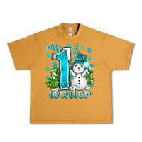 Peanut Butter My 1 St Winter With Cute Snowman Urban Heavy Tee - BundleAndBundleShop