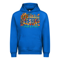 Cobalt Thankful Blessed Kind Of Mess Urban Hoodie - CowhideDigitalArt