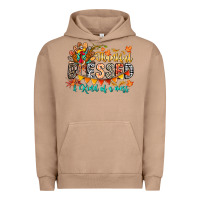Pigment Burro Thankful Blessed Kind Of Mess Urban Hoodie - CowhideDigitalArt