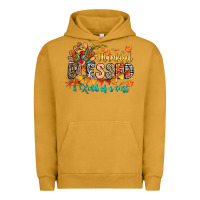 Pigment Peanut Butter Thankful Blessed Kind Of Mess Urban Hoodie - CowhideDigitalArt