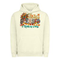 Pigment Pistachio Thankful Blessed Kind Of Mess Urban Hoodie - CowhideDigitalArt