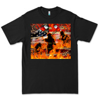 Black Western Firefighters With Thin Red Line Premium Tee - LillyAllenDesigns