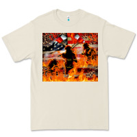 Bone Western Firefighters With Thin Red Line Premium Tee - LillyAllenDesigns