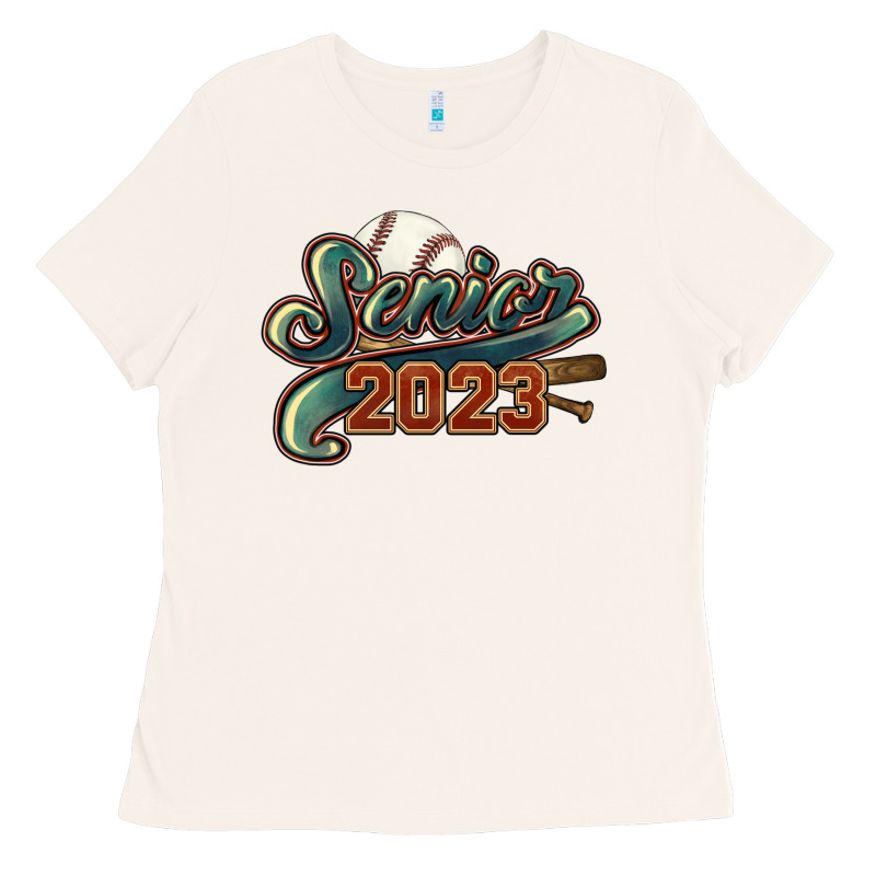 Senior 2023 Baseball Ladies Tee by NancyCooperArtShop | Teevron