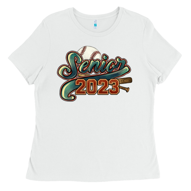 Senior 2023 Baseball Ladies Tee by NancyCooperArtShop | Teevron