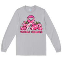 Moon Dust tackle cancer pumpkins football and ribbon breast cancer awareness Long Sleeve Tee - Jasminsmagicworld