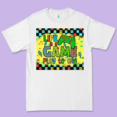 Life Is A Game Play To Win Premium Tee Designed By Jahusdesignshop
