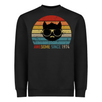Black Awesome Since 1974 Heavyweight Sweatshirt - Bettercallsaul