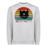 Heather Grey Awesome Since 1974 Heavyweight Sweatshirt - Bettercallsaul