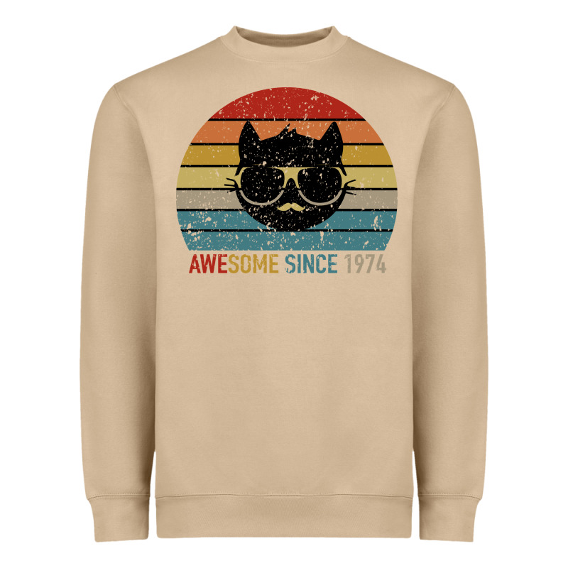 Awesome Since 1974 Heavyweight Sweatshirt by Bettercallsaul | Teevron