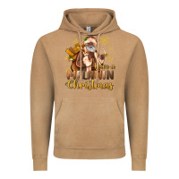 Vintage Camel have a melanin christmas black santa Vintage Hoodie - MaliasSmallBusiness