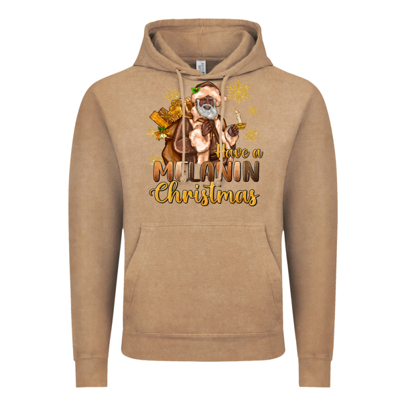 Have A Melanin Christmas Black Santa Vintage Hoodie by MaliasSmallBusiness | Teevron