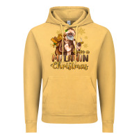 Vintage Mustard have a melanin christmas black santa Vintage Hoodie - MaliasSmallBusiness