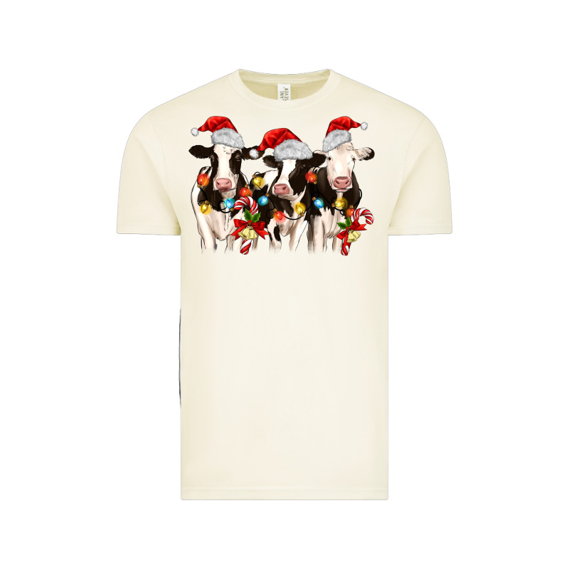 Christmas Three Cows Vintage Tee by MaliasSmallBusiness | Teevron