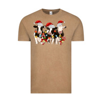 Vintage Coffee christmas three cows Vintage Tee - MaliasSmallBusiness