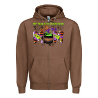 Chestnut my favorite monsters calls me mom Zipper Hoodie - CowGirlArtShop