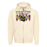 Sandshell my favorite monsters calls me mom Zipper Hoodie - CowGirlArtShop