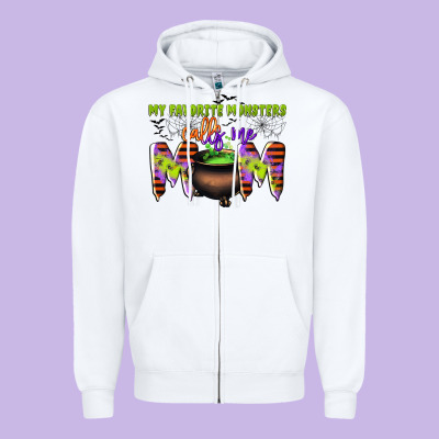 My Favorite Monsters Calls Me Mom Zipper Hoodie Designed By Cowgirlartshop