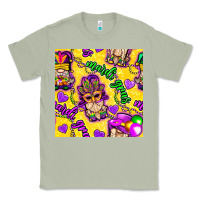 Matcha Mardi gras gnomies seamless pattern Classic Tee - BundleAndBundleShop