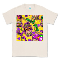 Natural Mardi gras gnomies seamless pattern Classic Tee - BundleAndBundleShop