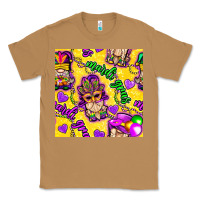Toasted Coconut Mardi gras gnomies seamless pattern Classic Tee - BundleAndBundleShop