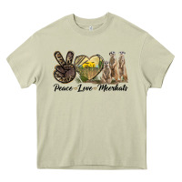 Peace Love Meerkats Heavy Core Tee | Teevron