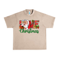 French Oak Love Christmas With Santa Urban Heavy Tee - BundleAndBundleShop