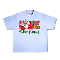 Grape Ice Love Christmas With Santa Urban Heavy Tee - BundleAndBundleShop